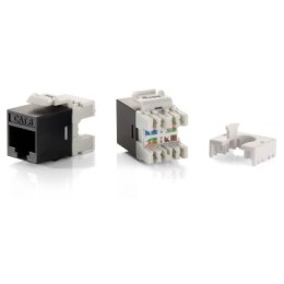 ÷ Kit 8 uds conector hembra rj45 utp cat6 slim panel keystone