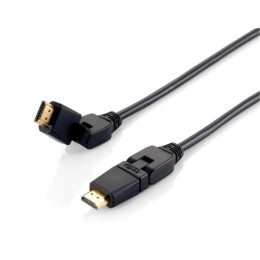 ÷ Cable hdmi equip hdmi 2.0 high speed con ethernet 1m conector pivotante 180? 119361