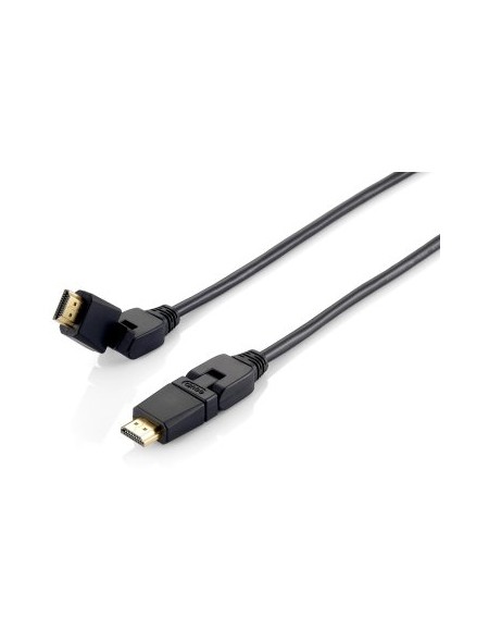 ÷ Cable hdmi equip hdmi 1.4 high speed con ethernet 5m conector pivotante 180? 119365