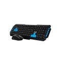Combo Teclado + Raton Cable USB + Auriculares Drile / Negro / 3go / Multimedia / COMBODRILEH2