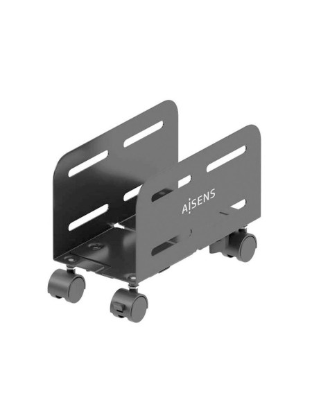 Soporte cpu con ruedas ajustable Aisens / Acero / Negro / MPC06-207