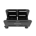Soporte cpu con ruedas ajustable Aisens / Acero / Negro / MPC06-207