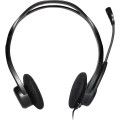 ÷ Headset logitech stereo microfono con supresion de ruido usb pc960m p/n:981-000100