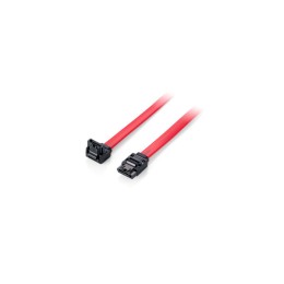 ÷ Cable serial ata iii equip acodado 0.5m con clip de seguridad 111902