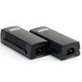 ÷ Poe injector adapter gigabit level one pasa datos y alimentacion por el mismo cable hasta 100m 15.4w