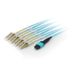 ÷ Cable fibra optica trunk mtp/lc patch cord om4 8 fribras m/m 3m