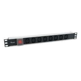 ÷ Regleta alimentacion aluminio rack 19