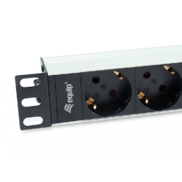 ÷ Regleta alimentacion aluminio rack 10