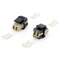 ÷ Kit 8 uds adaptador fibra optica keystone lc duplex
