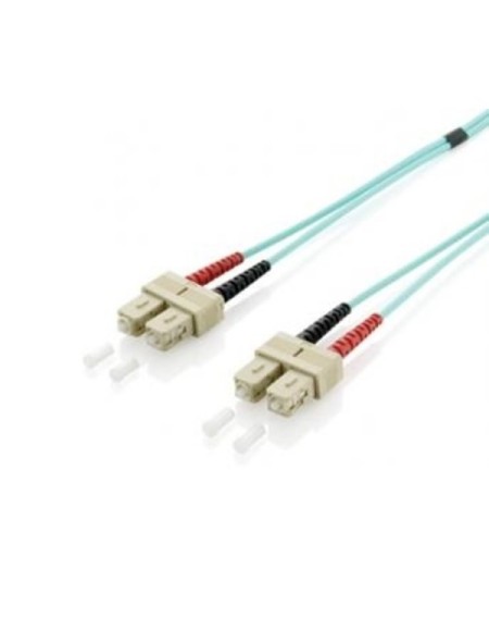 ÷ Cable fibra optica om3 duplex libre halogenos sc/sc 50/125u 2m