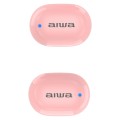 ÷ Auricular intrauditivo bluetooth aiwa ebtw-150pk pink bt 5.0 tws estuche de recarga con bateria de l