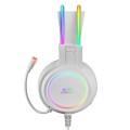 ÷ Headset mars gaming mhrgb white jack 3.5mm iluminacion 360? chroma sonido ultra-bass 3d micro abatib
