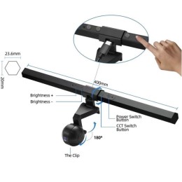 ÷ Lampara led equip para monitor control tactic temparatura luz regulable alimentada por usb