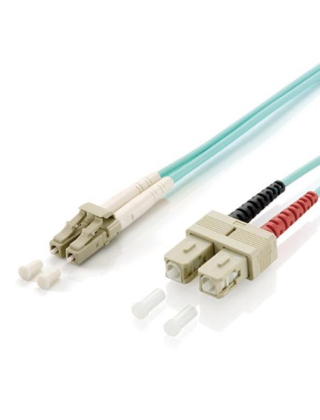 ÷ Cable fibra optica om3 duplex libre halogenos lc/sc 50/125u 10m libre halogenos