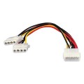 ÷ Duplicador cable ide alimentacion atx equip conector molex 5.25 x2 112030