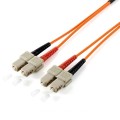 ÷ Cable fibra optica multimodo sc/sc lsoh 1m color naranja
