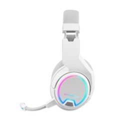 ÷ Headset wireless mars gaming mhw100 white 2.4gpro cancelacion de ruido activa enc + pasiva drivers 5