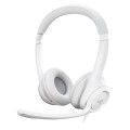 ÷ Headset logitech h390 microfono con supresion de ruido usb color blanco p/n: 981-001286