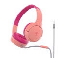 ÷ Auricular belkin aud004btpk soundform mini kids con cable rosa 3.5mm
