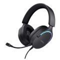 ÷ Headset trust gaming gxt 490 negro fayzo 24900 usb 7.1 microfono desmontable y flexible iluminacion 