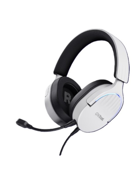 ÷ Headset trust gaming gxt 490 blanco fayzo 25302 usb 7.1 microfono desmontable y flexible iluminacion