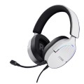 ÷ Headset trust gaming gxt 490 blanco fayzo 25302 usb 7.1 microfono desmontable y flexible iluminacion