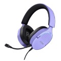÷ Headset trust gaming gxt 490 morado fayzo 25303 usb 7.1 microfono desmontable y flexible iluminacion