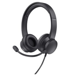 ÷ Headset trust ayda 25088 usb microfono plegable diadema ajustable
