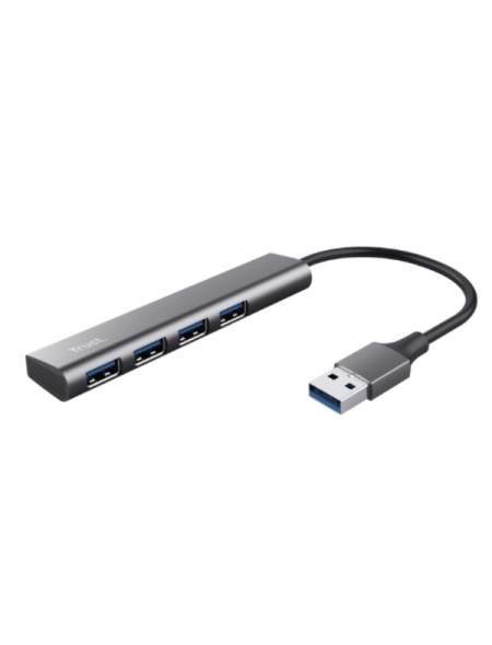÷ Hub usb 3.2 trust halyx 24947 usb-a 3.2 a 4 puertos usb-a 3.2 acabado en aluminio