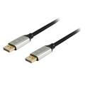 ÷ Cable displayport a displayport premium 1.4 8k/60hz 10m malla algodon trenzado y conector aluminio e