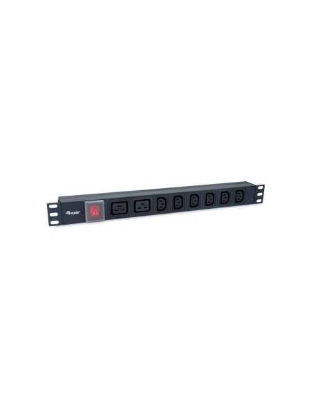 ÷ Regleta alimentacion aluminio rack 19
