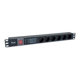 ÷ Regleta alimentacion aluminio rack 19