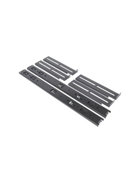 ÷ Kit de railes unykach 52094 para caja rack de 1u a 4u material acero pintado negro sistema telescopi