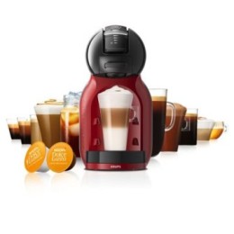 ÷ Cafetera krups kp123has dolce gusto mini me negra y roja automatica