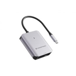 ÷ Card reader externo conceptronic bian09g usb-c sd/sdhc/sdxc microsd/tflash