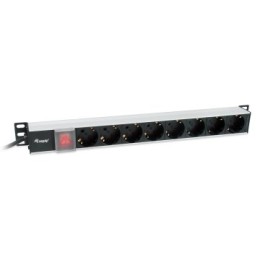 ÷ Regleta alimentacion aluminio rack 19