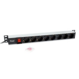 ÷ Regleta alimentacion aluminio rack 19