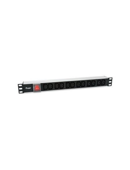 ÷ Regleta alimentacion aluminio rack 19