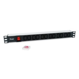 ÷ Regleta alimentacion aluminio rack 19