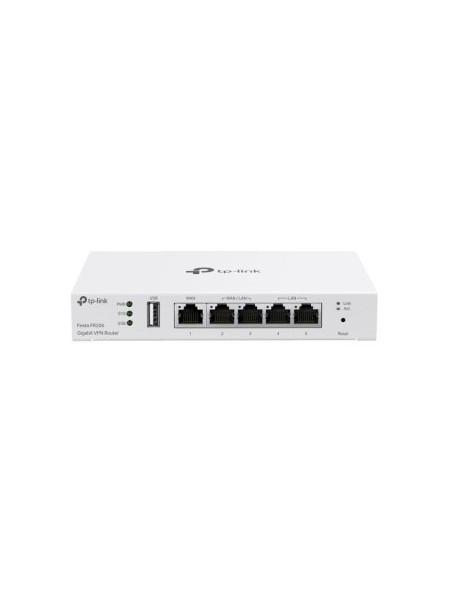 ÷ Router vpn tp-link festa fr205 gigabit 1xwan 2xwan/lan 2xlan 1xusb openvpn metalico color blanco