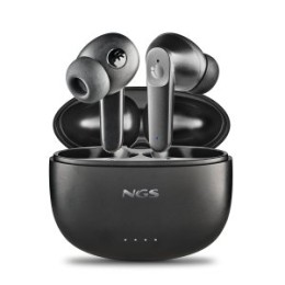 ÷ Auricular intrauditivo bluetooth ngs artica hush tws bt 5.3 anc enc 16h microfono control tactil neg