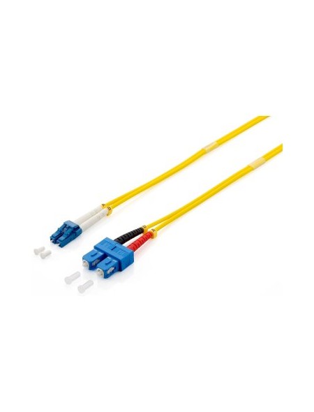 ÷ Cable fibra optica monomodo lc/sc 0.9/125 lsoh 1m color amarillo