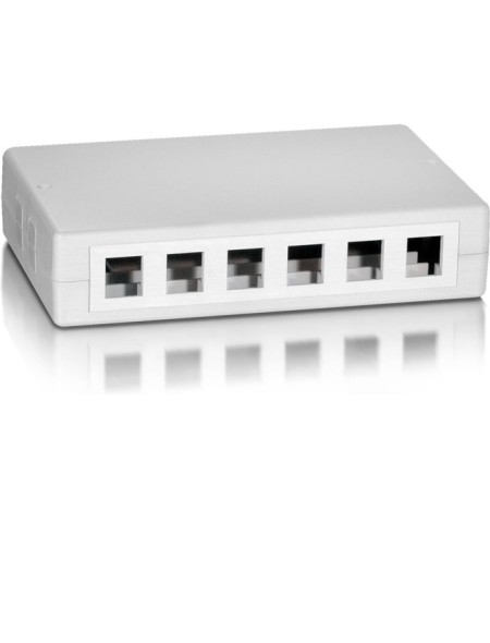 ÷ Caja de superficie equip keystone para 12 rosetas 125460