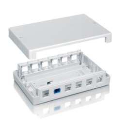 ÷ Caja de superficie equip keystone para 12 rosetas 125460