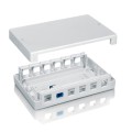 ÷ Caja de superficie equip keystone para 12 rosetas 125460