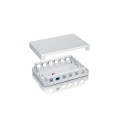÷ Caja de superficie equip keystone para 12 rosetas 125460
