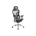 ÷ Silla de oficina ergonomica equip 651050 premium color gris tapiceria malla 5 posiciones