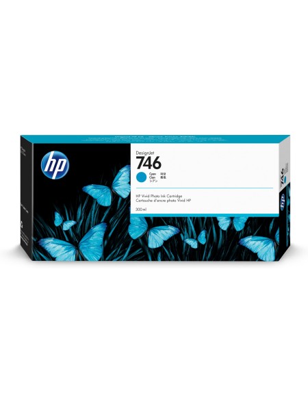 ÷ Tinta original hp n746 cian p2v80a 300ml