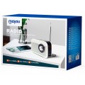 Radio portatil Am-Fm Bluetooth 5.4 con Antena TR9437 / Altavoz externo / Mp3 MicroSD - Usb / Blanco / Mayou / 0954371