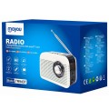 Radio portatil Am-Fm Bluetooth 5.4 con Antena TR9437 / Altavoz externo / Mp3 MicroSD - Usb / Blanco / Mayou / 0954371